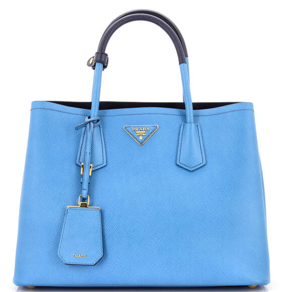 Cuir Double Tote Saffiano Leather #200034P19B - Picture 1 of 8